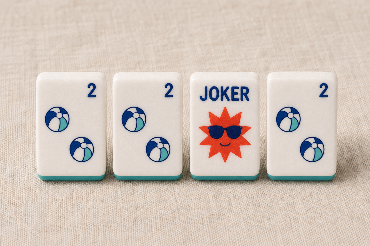Beach Set Joker shown with three matching 2 Dot tiles