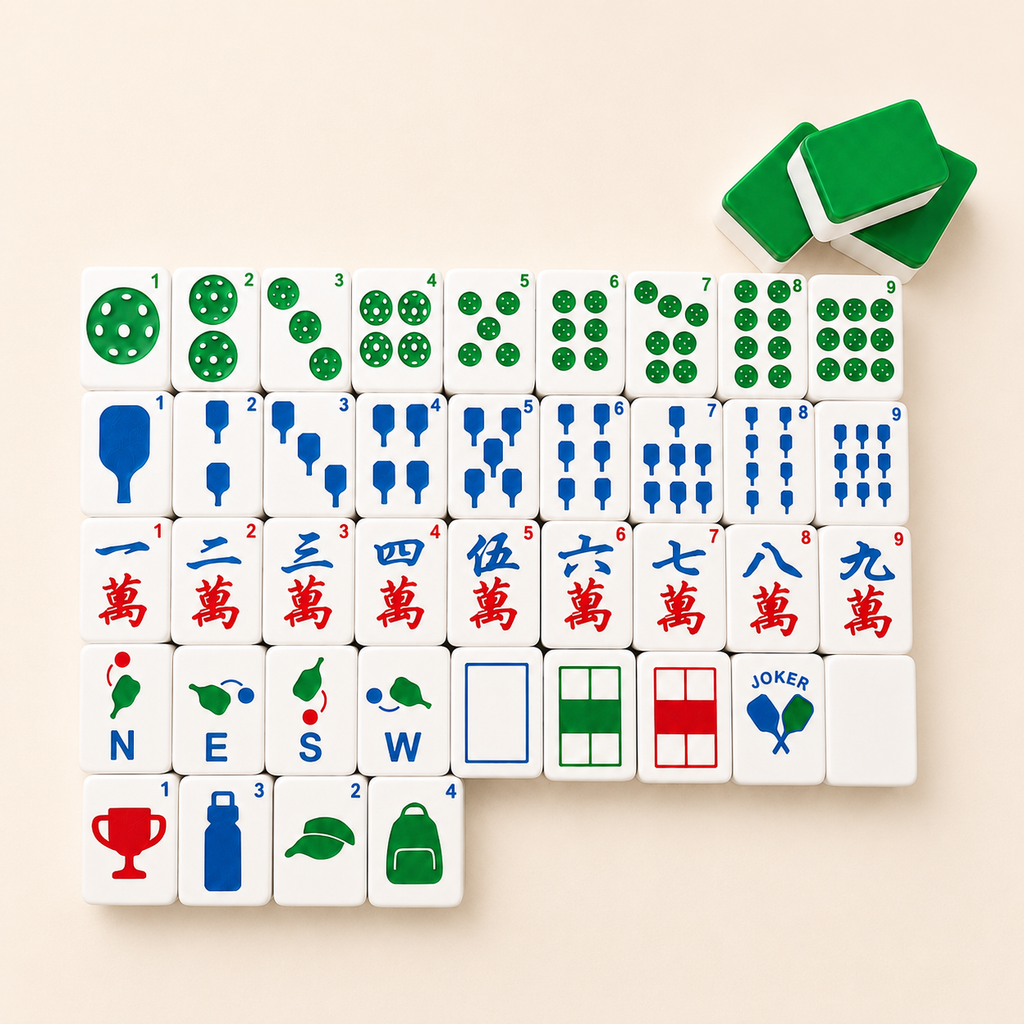 Travel Mahjong Tiles - Pickleball