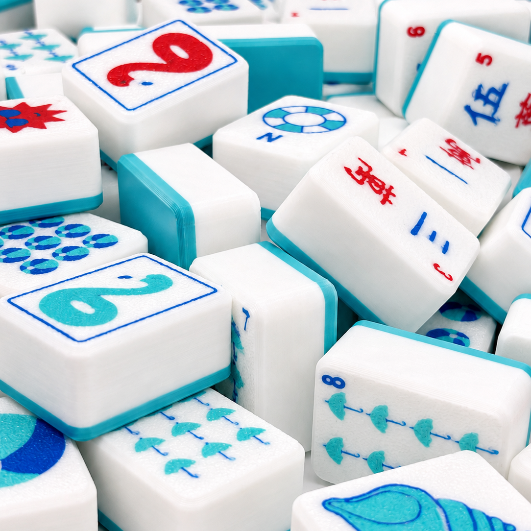 Travel Mahjong Tiles - Beach