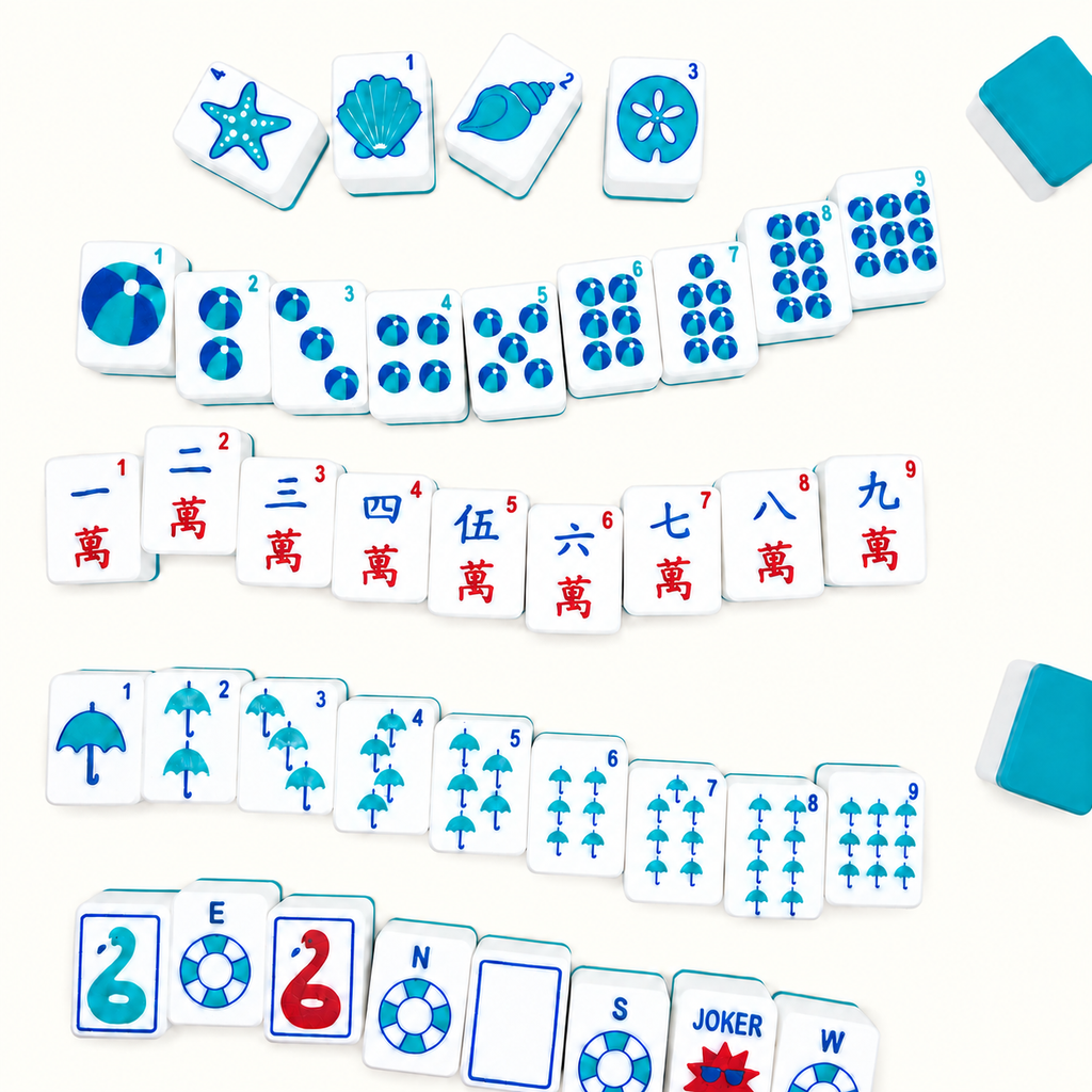 Travel Mahjong Tiles - Beach