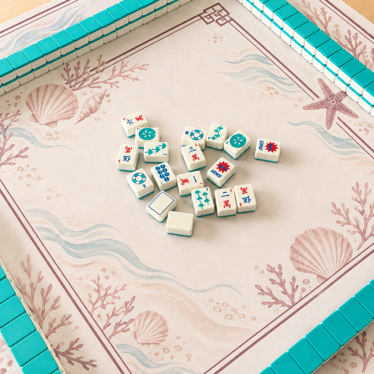 Travel Mahjong Tiles - Beach