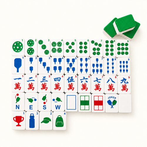 Travel Mahjong Tiles - Pickleball