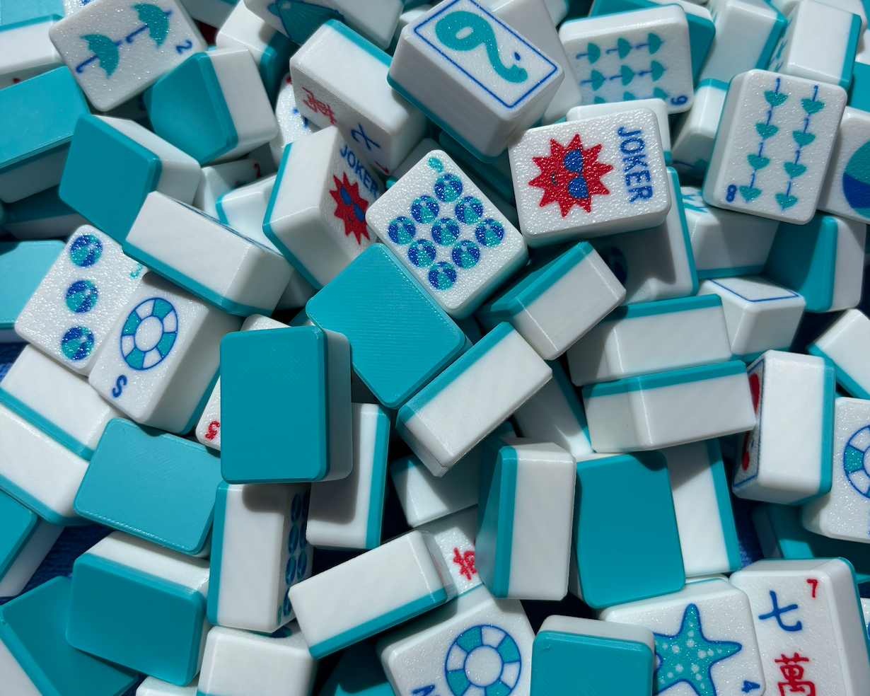 Travel Mahjong Tiles - Beach