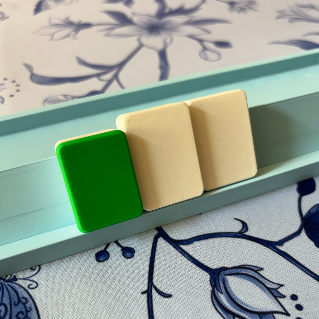 Travel Mahjong Rack & Pusher - Set of 4