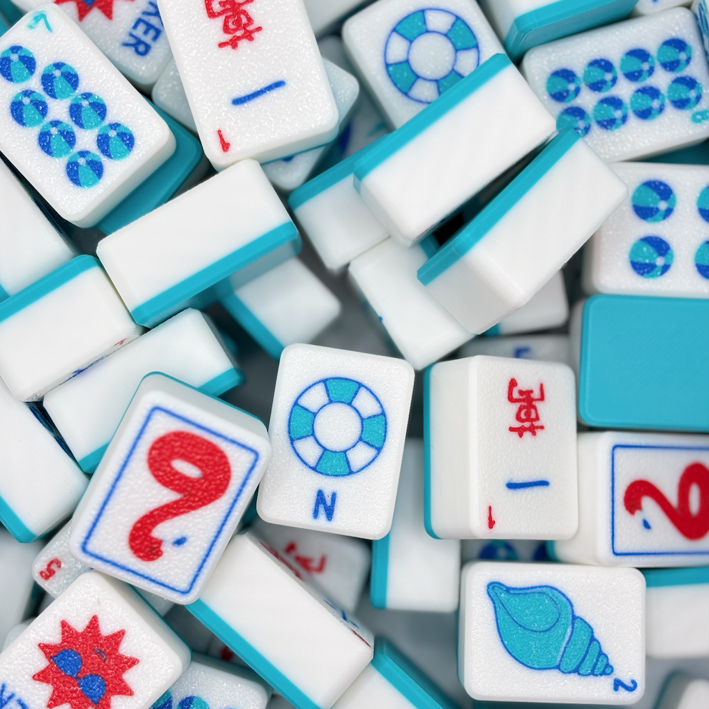Travel Mahjong Tiles - Beach